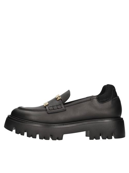 Leather moccasins N°21 | SP04480448 N001NERO